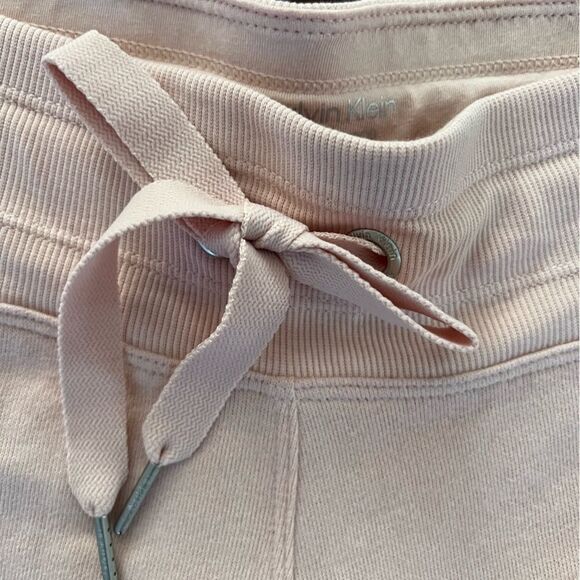 CK Sweatpants Performance Pink/White Logo Slim Crop Joggers Sz S new!🏷 - Picture 7 of 12